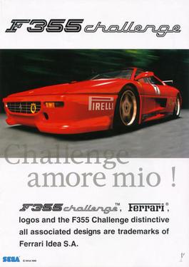 Original arcade flyer for Sega AM2's Ferrari F355 Challenge (1999)